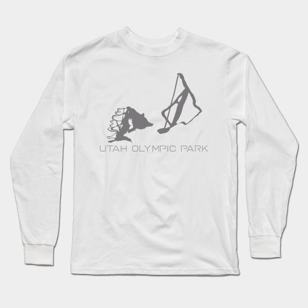 Utah Olympic Park Resort 3D Long Sleeve T-Shirt by Mapsynergy